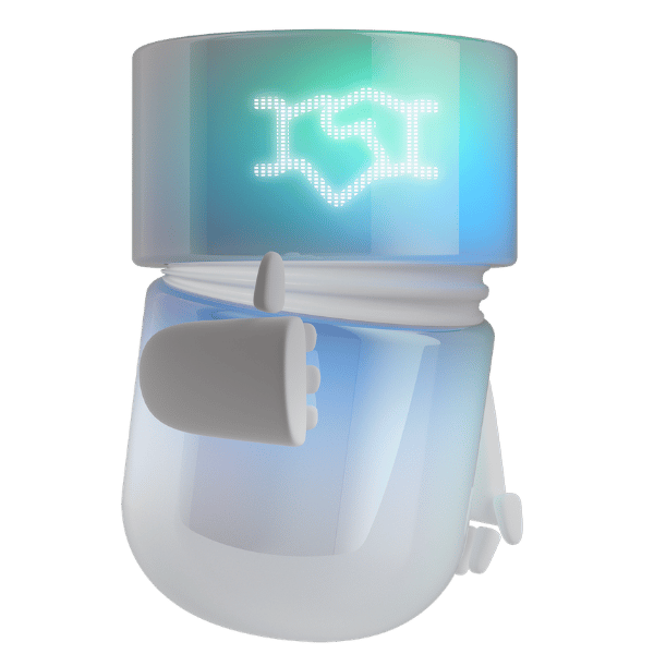 The BSI Sales Agent as a digital AI assistant with a handshake icon represents intelligent lead management, generates qualified leads, identifies promising contacts, creates tailored offers, and detects sales opportunities to optimize sales processes in customer relationship management.